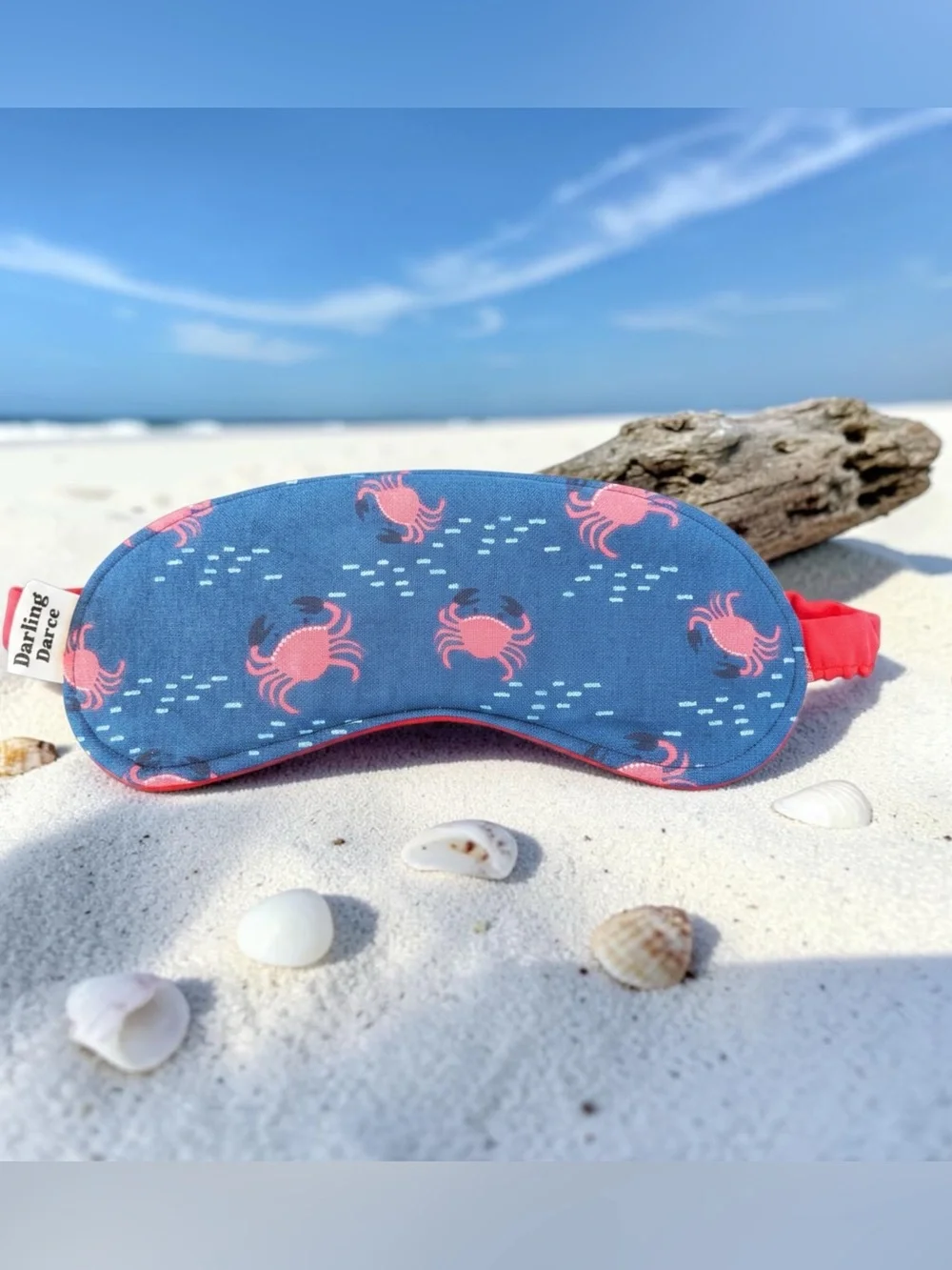 Red Crab Theme Kids Sleep Mask